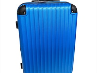 Reiskoffer - ormi - 65 x 40 x 25 cm. - dubbele rits - blauw