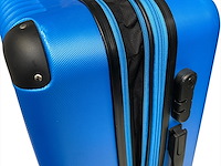 Reiskoffer - ormi - 65 x 40 x 25 cm. - dubbele rits - blauw - afbeelding 3 van  3