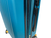 Reiskoffer - ormi - 65 x 40 x 25 cm. - dubbele rits - olie/groen