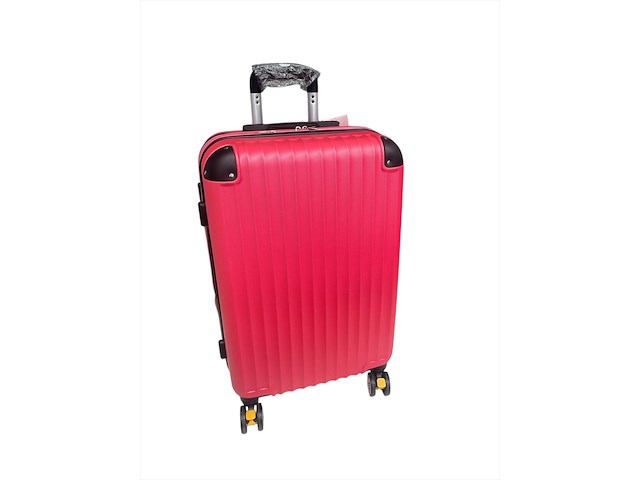 Reiskoffer - ormi - 65 x 40 x 25 cm. - dubbele rits - roze - afbeelding 1 van  4