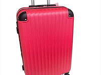 Reiskoffer - ormi - 65 x 40 x 25 cm. - dubbele rits - roze