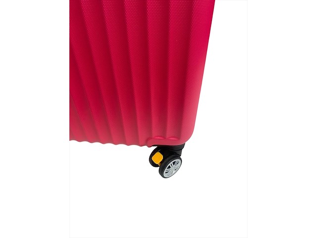 Reiskoffer - ormi - 65 x 40 x 25 cm. - dubbele rits - roze - afbeelding 4 van  4