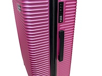 Reiskoffer davidts - 73 x 44 x 27 cm. - roze - afbeelding 2 van  5