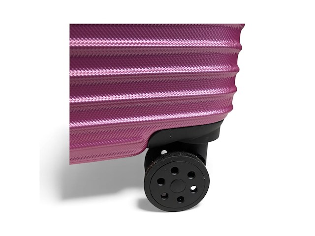 Reiskoffer davidts - 73 x 44 x 27 cm. - roze - afbeelding 3 van  5