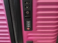 Reiskoffer davidts - 73 x 44 x 27 cm. - roze - afbeelding 4 van  5