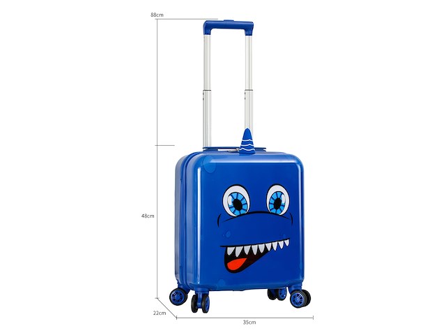 Reiskoffer kids - handbagage - shark-print - afbeelding 2 van  5
