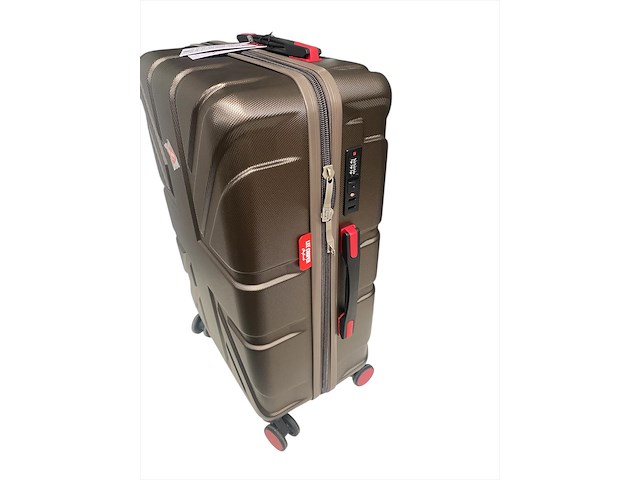 Reiskoffer lee cooper - 67 x 42 x 26 cm. - bruin - afbeelding 2 van  4