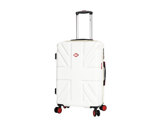 Reiskoffer lee cooper - 67 x 42 x 26 cm. - wit - afbeelding 1 van  8