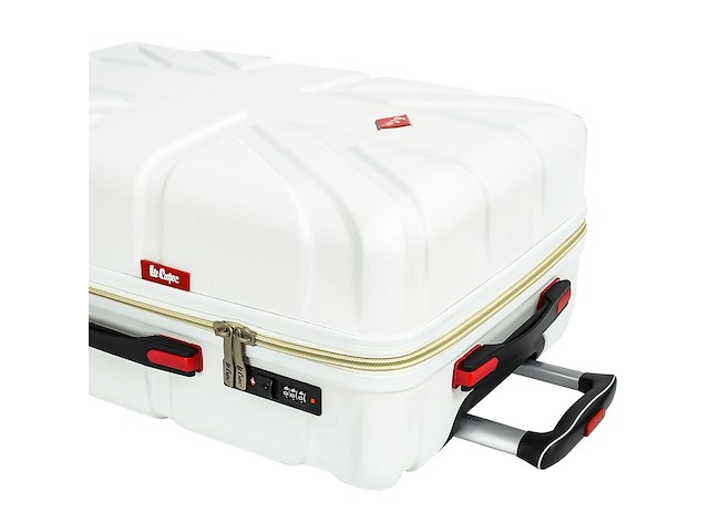 Reiskoffer lee cooper - 67 x 42 x 26 cm. - wit - afbeelding 5 van  8
