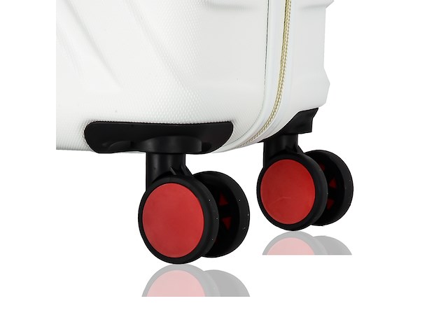 Reiskoffer lee cooper - 67 x 42 x 26 cm. - wit - afbeelding 6 van  8