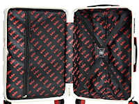 Reiskoffer lee cooper - 67 x 42 x 26 cm. - wit - afbeelding 7 van  8