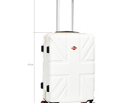 Reiskoffer lee cooper - 67 x 42 x 26 cm. - wit - afbeelding 8 van  8