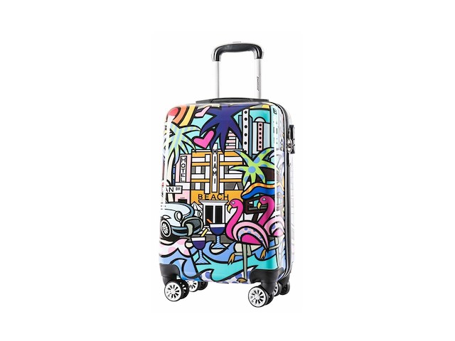 Reiskoffer madisson - miami - h65 x l42 x d25cm - abs - dubbele rits - 70 l - afbeelding 1 van  7