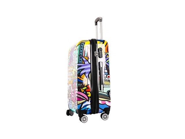 Reiskoffer madisson - miami - h75 x l48 x d30cm - abs - dubbele rits - afbeelding 2 van  7