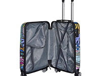Reiskoffer madisson - miami - h75 x l48 x d30cm - abs - dubbele rits - afbeelding 4 van  7