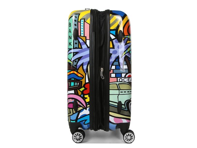 Reiskoffer madisson - miami - h75 x l48 x d30cm - abs - dubbele rits - afbeelding 7 van  7
