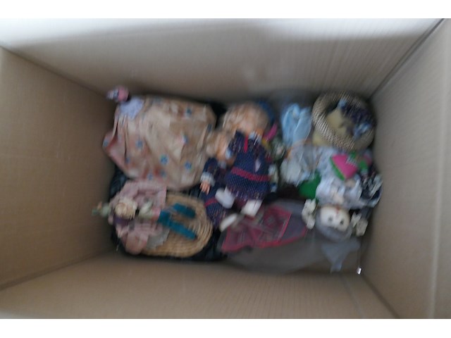 Reiskoffers + vintage & antieke popjes - afbeelding 3 van  3