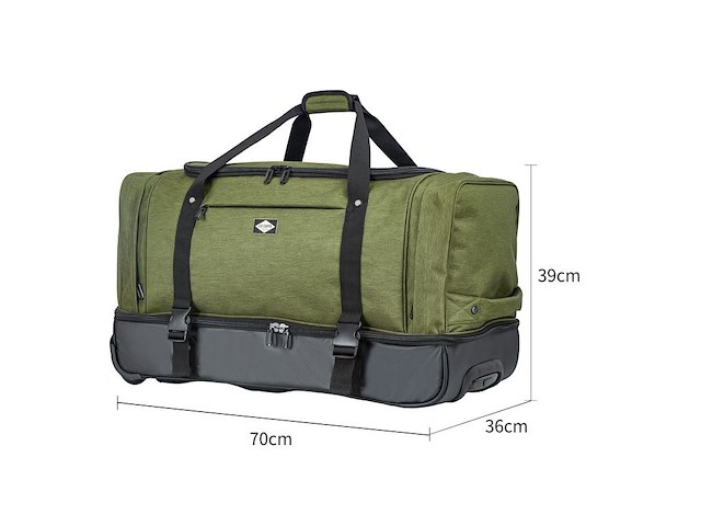 Reistas - lee cooper - lc41670 - zwart - 70 x 39 x 36 cm. - 900d polyester - afbeelding 2 van  8