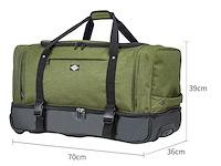 Reistas - lee cooper - lc41670 - zwart - 70 x 39 x 36 cm. - 900d polyester - afbeelding 2 van  8