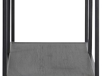 Rek dover 114 cm 4 legplanken - zwart - afbeelding 2 van  7