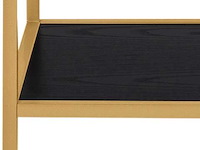 Rek dover 77 cm 4 legplanken - goud/zwart - afbeelding 2 van  7