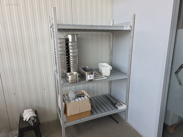 Rek in aluminium en pvc leggers - afbeelding 1 van  5