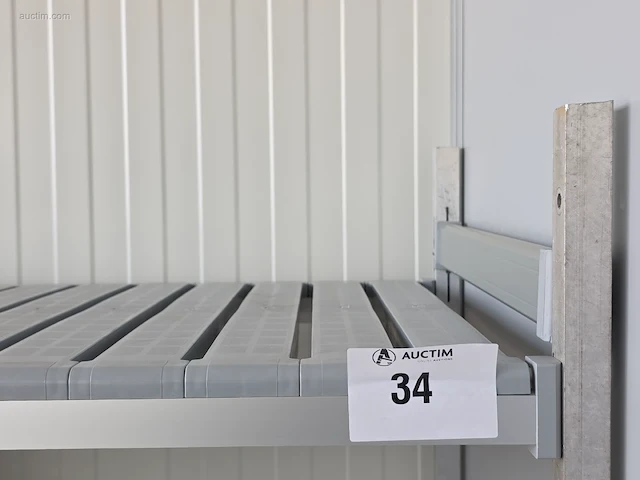 Rek in aluminium en pvc leggers - afbeelding 2 van  5