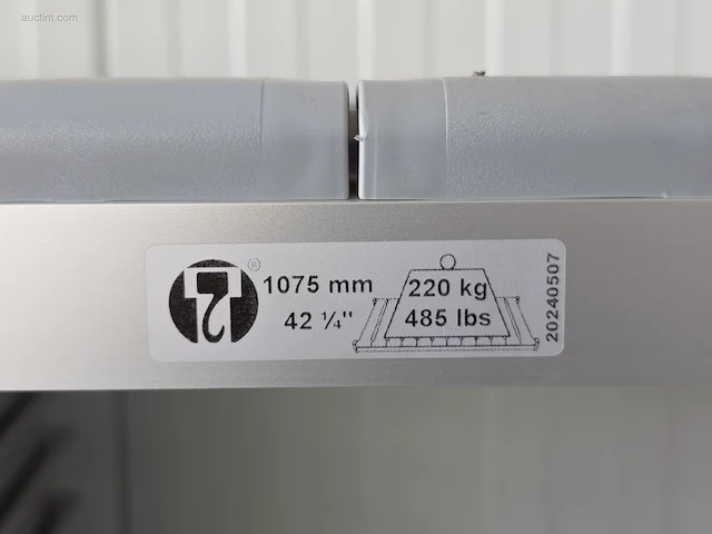 Rek in aluminium en pvc leggers - afbeelding 3 van  5