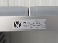 Rek in aluminium en pvc leggers - afbeelding 3 van  5