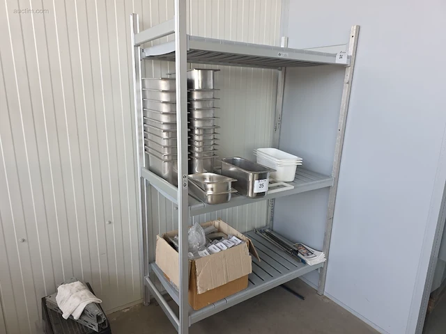 Rek in aluminium en pvc leggers - afbeelding 5 van  5