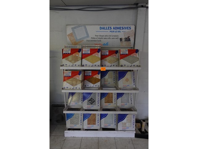 Rek + inhoud lijmtegels - afbeelding 1 van  3