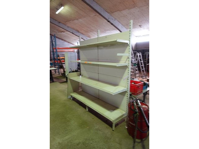 Rek met 4 schappen l. 2,00 x h. 2,20 x b. 0,45 - afbeelding 1 van  2