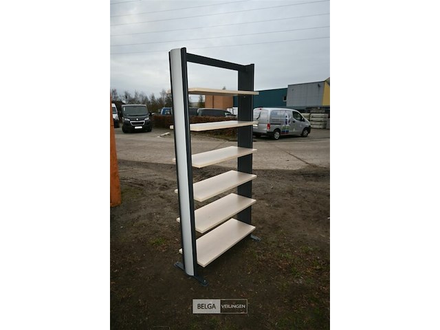 Rek met 6 legplanken - afbeelding 3 van  5