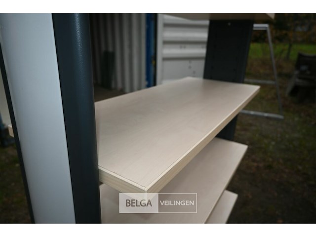 Rek met 6 legplanken - afbeelding 1 van  5