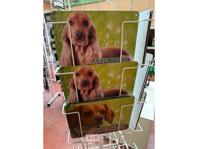 Rek met grappige waakborden "hier waak ik" (±40x) - afbeelding 4 van  5