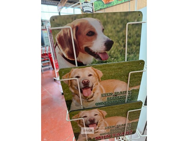 Rek met grappige waakborden "hier waak ik" (±40x) - afbeelding 5 van  5
