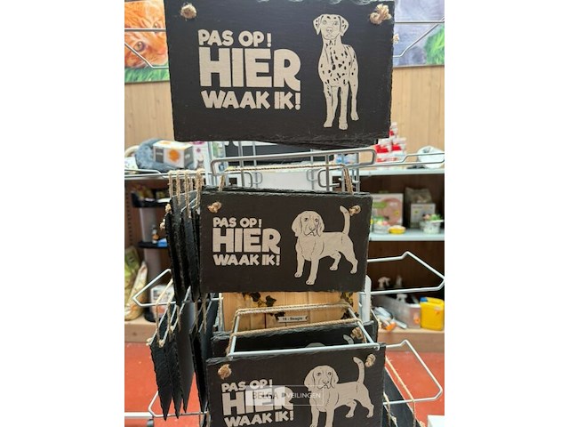 Rek met waakborden in leisteen "hier waak ik" (±75x) - afbeelding 8 van  8