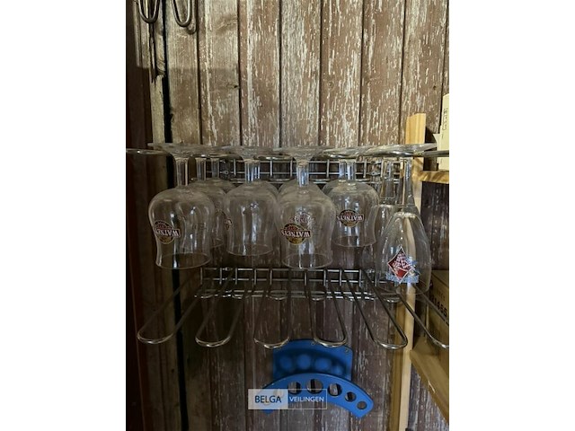 Rekje met glazen, div soorten - afbeelding 3 van  5