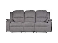 Relax 3-zits microvezelbank - gris - afbeelding 2 van  6