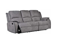 Relax 3-zits microvezelbank - gris - afbeelding 3 van  6