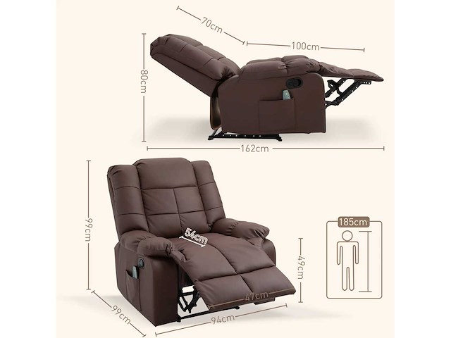 Relaxatiestoel met afstandsbediening - afbeelding 4 van  7
