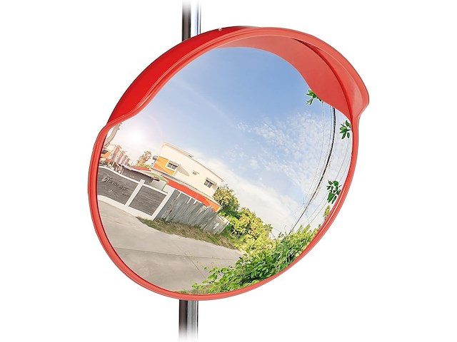 Relaxdays verkeersspiegel 60 cm - afbeelding 1 van  4