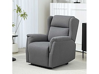 Relaxstoel, gestoffeerde fauteuil met voetsteun - afbeelding 5 van  7