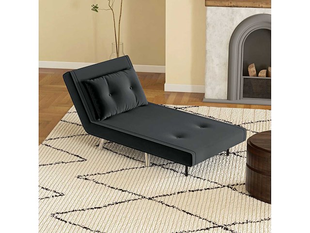 Relaxstoel met cabrio-functie, knop-tufting - afbeelding 2 van  7