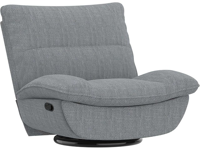 Relaxstoel met schommeling, 360° draai, lichtgrijs - afbeelding 3 van  10
