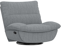 Relaxstoel met schommeling, 360° draai, lichtgrijs - afbeelding 3 van  10