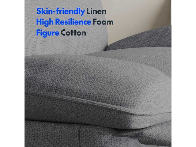 Relaxstoel met schommeling, 360° draai, lichtgrijs - afbeelding 10 van  10