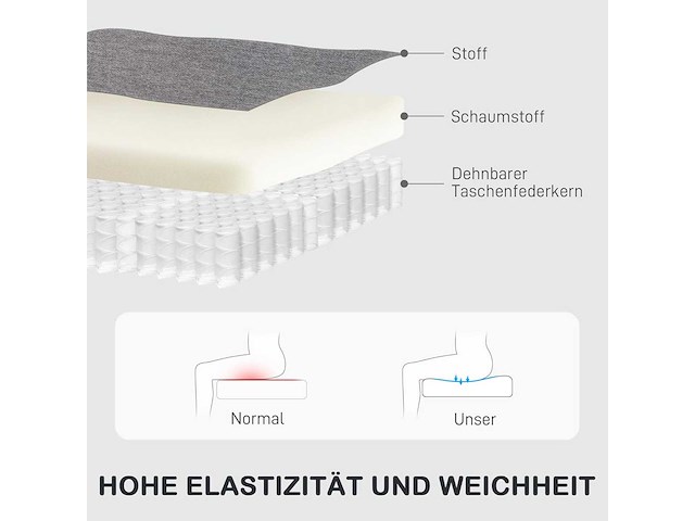 Relaxstoel met verlengde functie, gestoffeerde tv-stoel - afbeelding 7 van  10