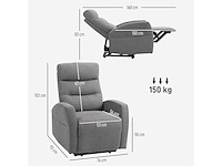 Relaxstoel met verlengde functie, gestoffeerde tv-stoel - afbeelding 7 van  9