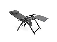Relaxstoel met verwarmde functie en nekkussen, hartbalans - anthracite - afbeelding 2 van  7